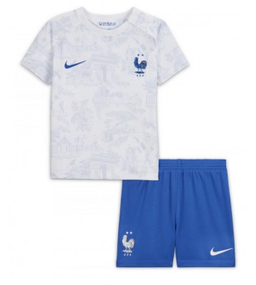 Frankrig Replika Babytøj Udebanesæt Børn VM 2022 Kortærmet (+ Korte bukser)
